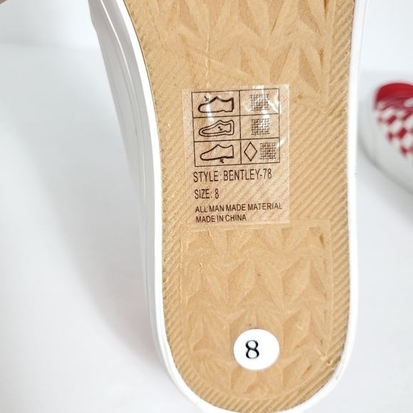 Red checked slip-on sneakers Yoki - Picture 9 of 10